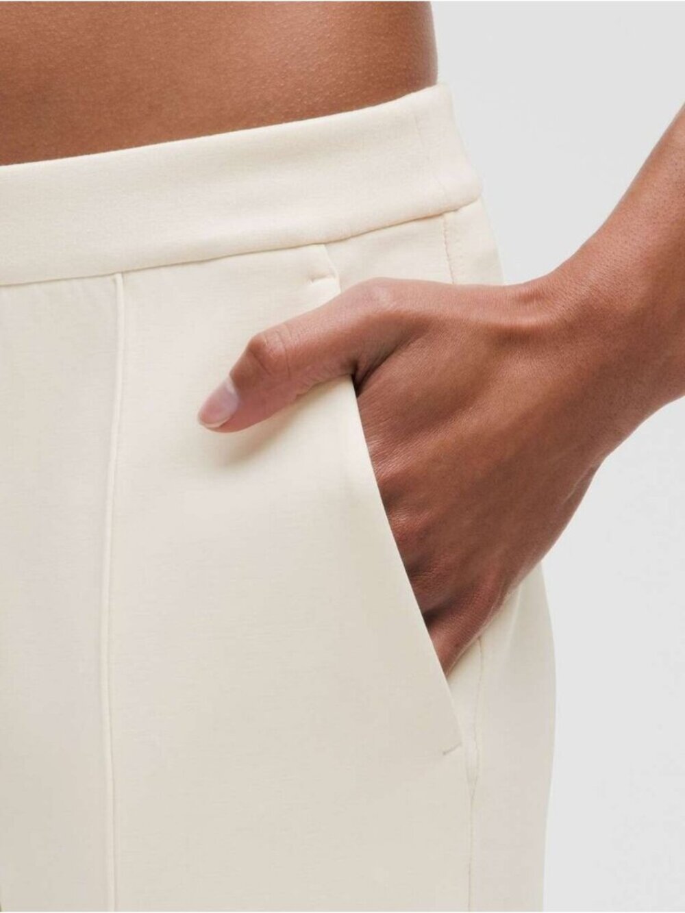 Lululemon Softstreme Pintuck Mid-Rise Pant *Regular Light Ivory - Picture 6 of 11